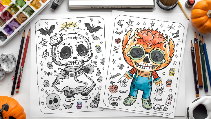 printable horror coloring pages