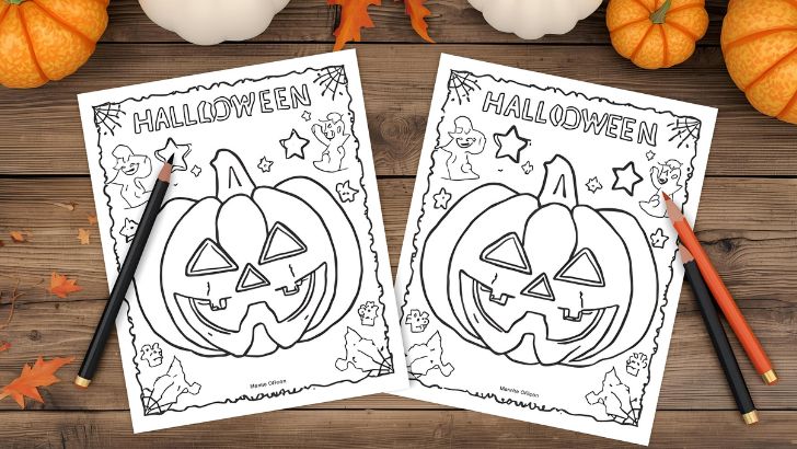 printable jack-o'-lantern coloring pages