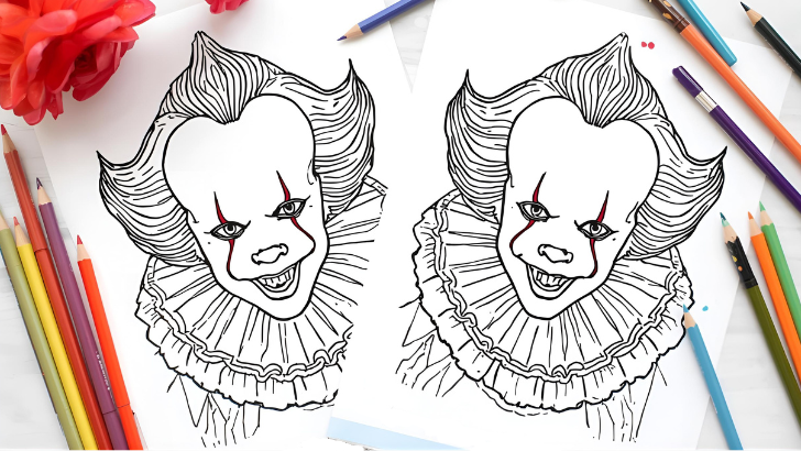 22 Free Pennywise Coloring Pages for Kids (100% Printable PDF) printable pennywise coloring pages
