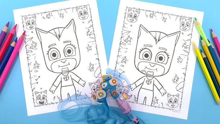 printable pj masks coloring pages