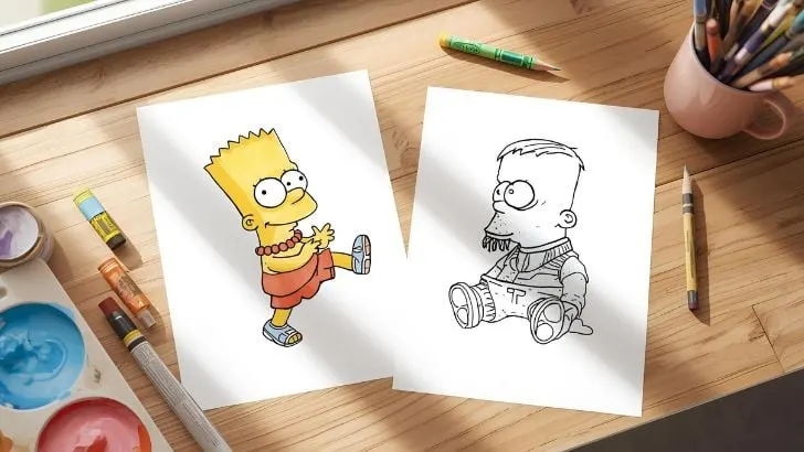 printable simpsons coloring pages