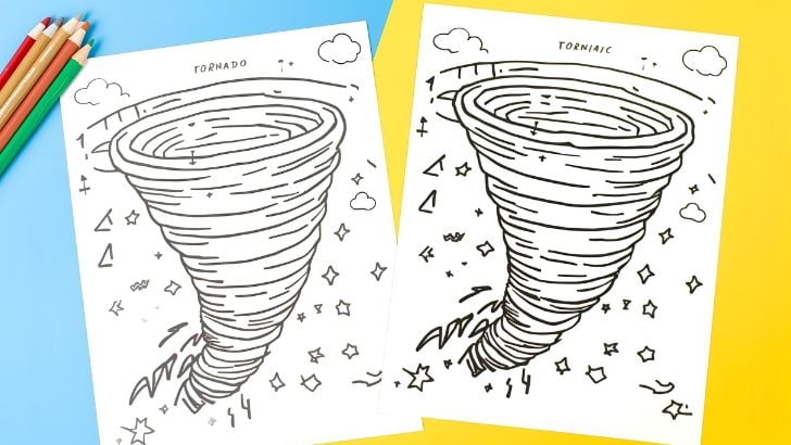 printable tornado coloring pages