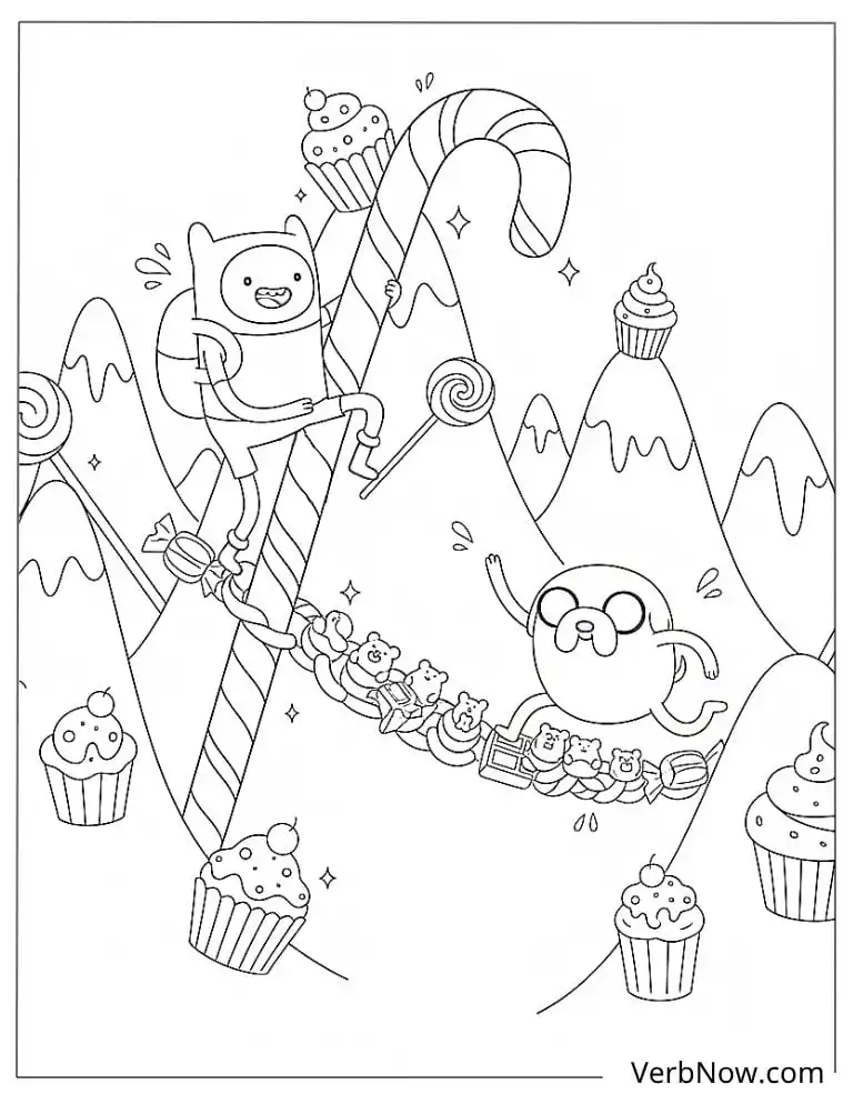 22 Free Adventure Time Coloring Pages (Printable PDF) Adventure Time Finn & Jake Candy Kingdom Coloring