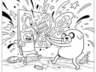 Adventure Time Coloring Pages 8