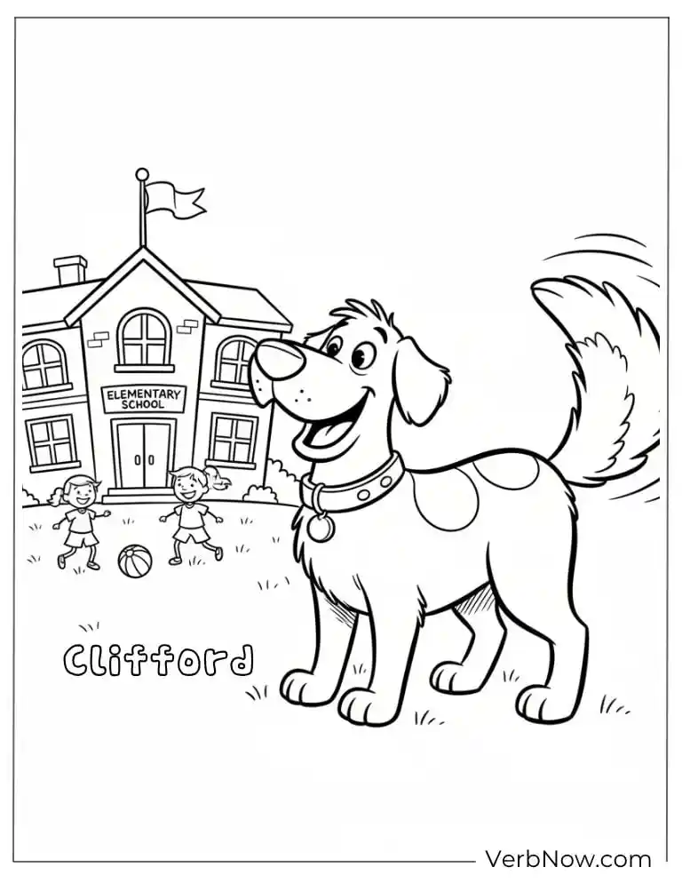 22 Fun Clifford Coloring Pages for Kids (Printable PDF) Clifford Coloring Page at Elementary School