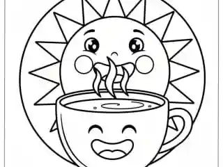 Coffee Coloring Pages 7