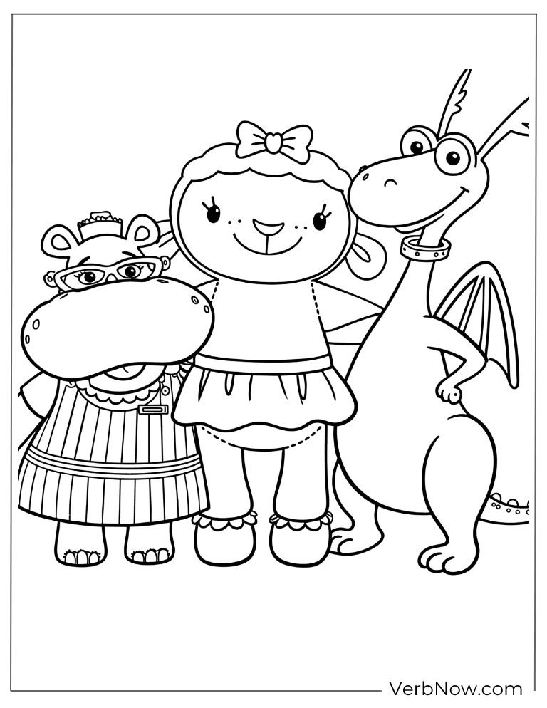 doc mcstuffins coloring page 13 of 22 &mdash; free printable, US Letter