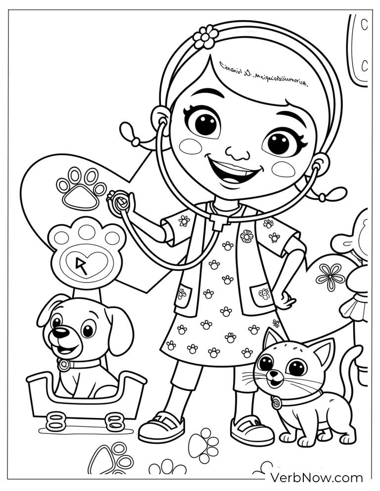 doc mcstuffins coloring page 18 of 22 &mdash; free printable, US Letter