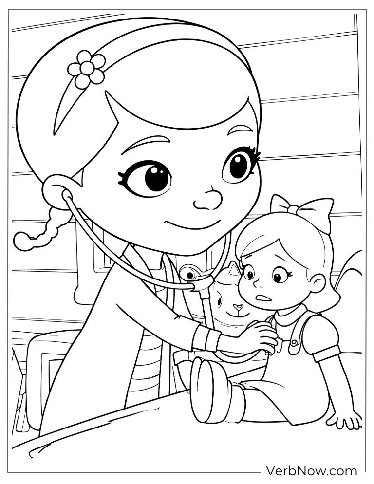 doc mcstuffins coloring page 4 of 22 &mdash; free printable, US Letter