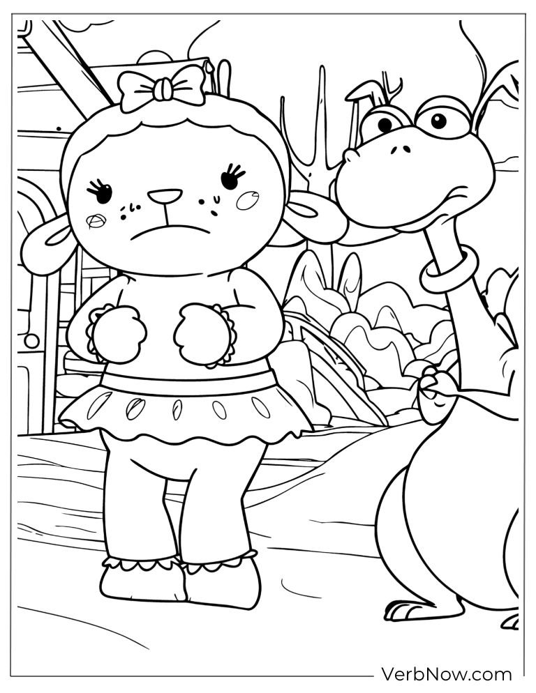 doc mcstuffins coloring page 7 of 22 &mdash; free printable, US Letter