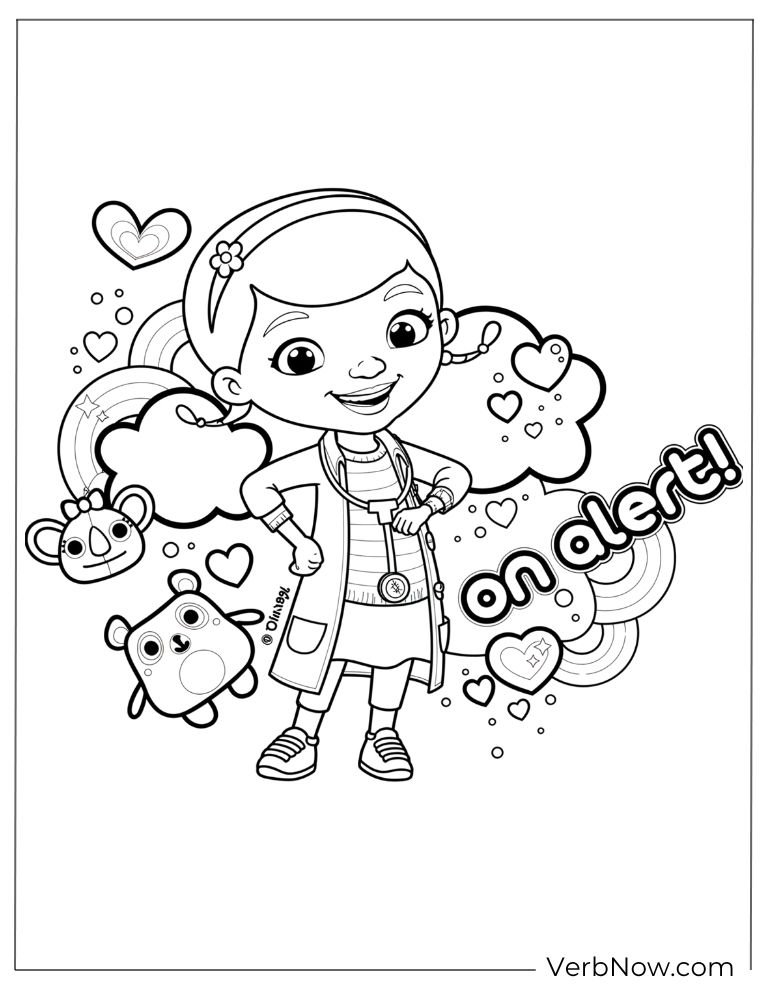 doc mcstuffins coloring page 8 of 22 &mdash; free printable, US Letter