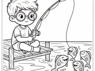 Fishing Coloring Pages 22