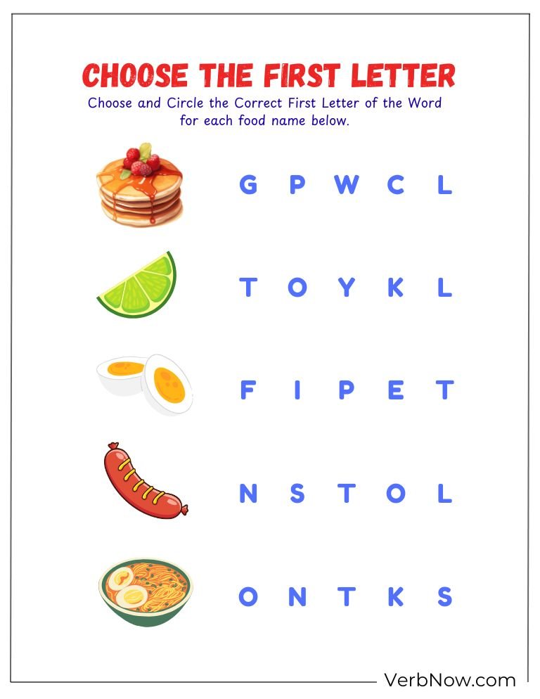 food puzzle activity page 16 of 20 &mdash; free printable, US Letter