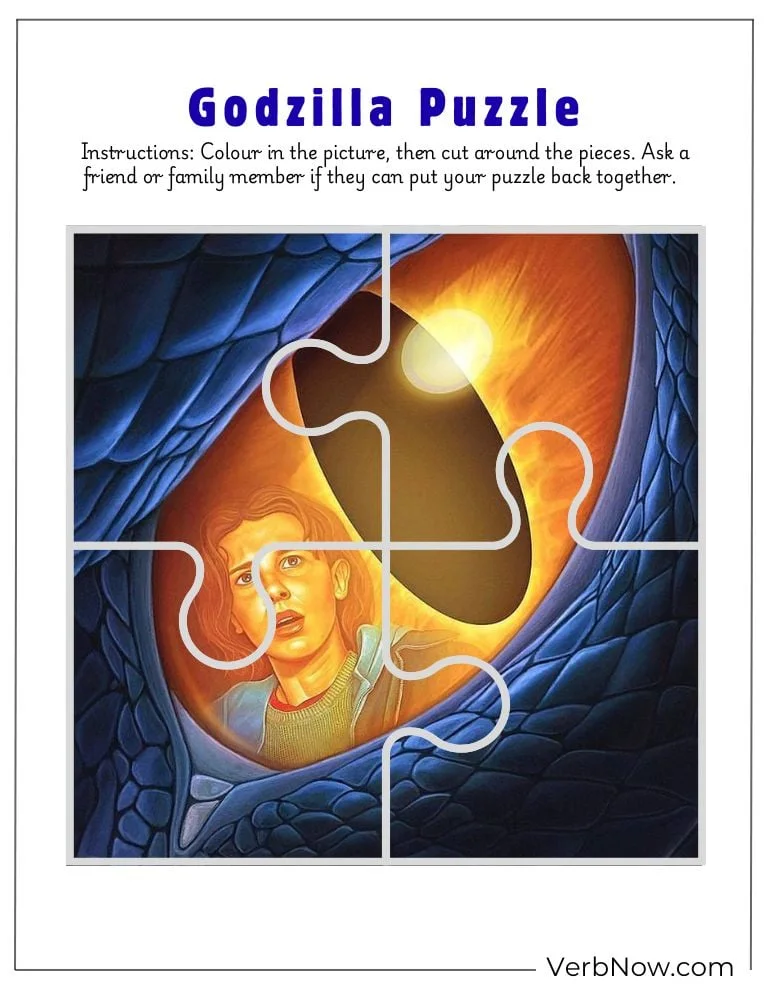 10+ Free Godzilla Puzzle For Kids (100% Printable PDF) Free Godzilla Puzzle Activity Sheet for Kids