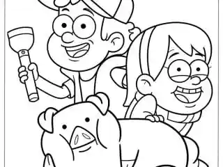 Gravity Falls Coloring Pages 15