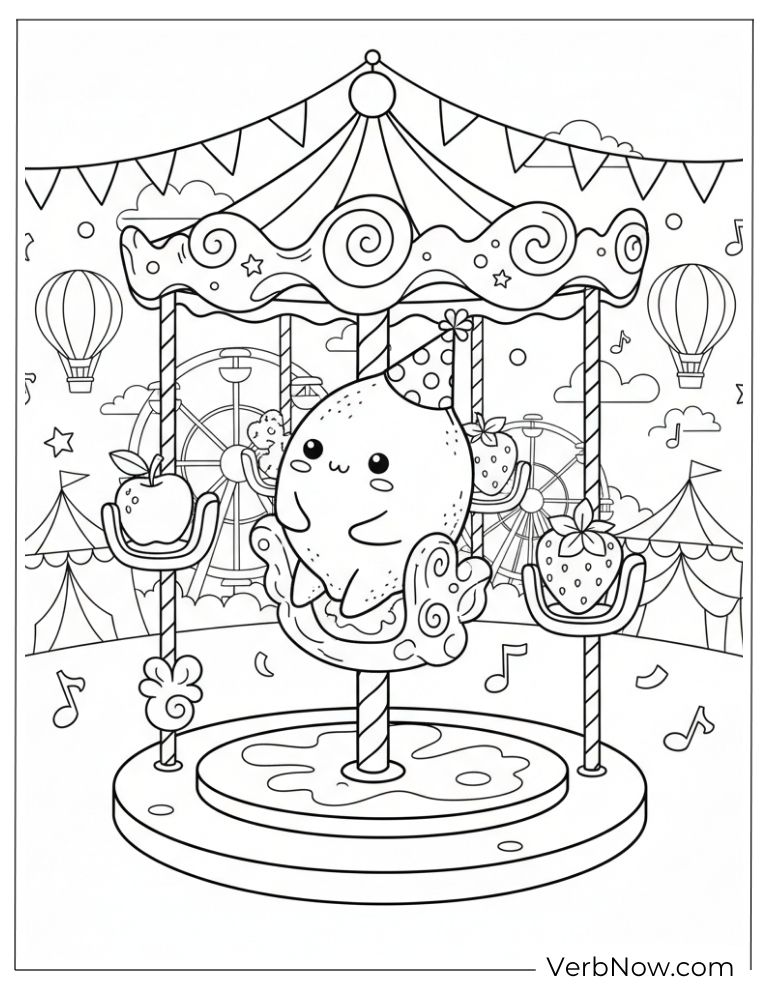 22 Free Lemon Coloring Pages For Kids (Printable PDF) lemon coloring page 12 of 22 — free printable, US Letter