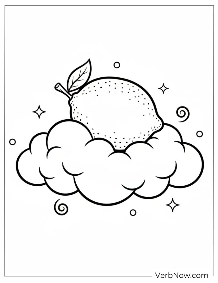 22 Free Lemon Coloring Pages For Kids (Printable PDF) lemon coloring page 14 of 22 — free printable, US Letter