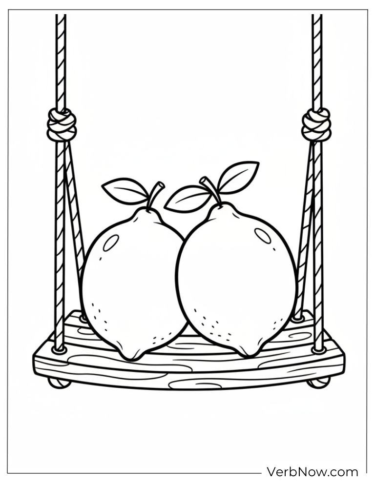 22 Free Lemon Coloring Pages For Kids (Printable PDF) lemon coloring page 17 of 22 — free printable, US Letter
