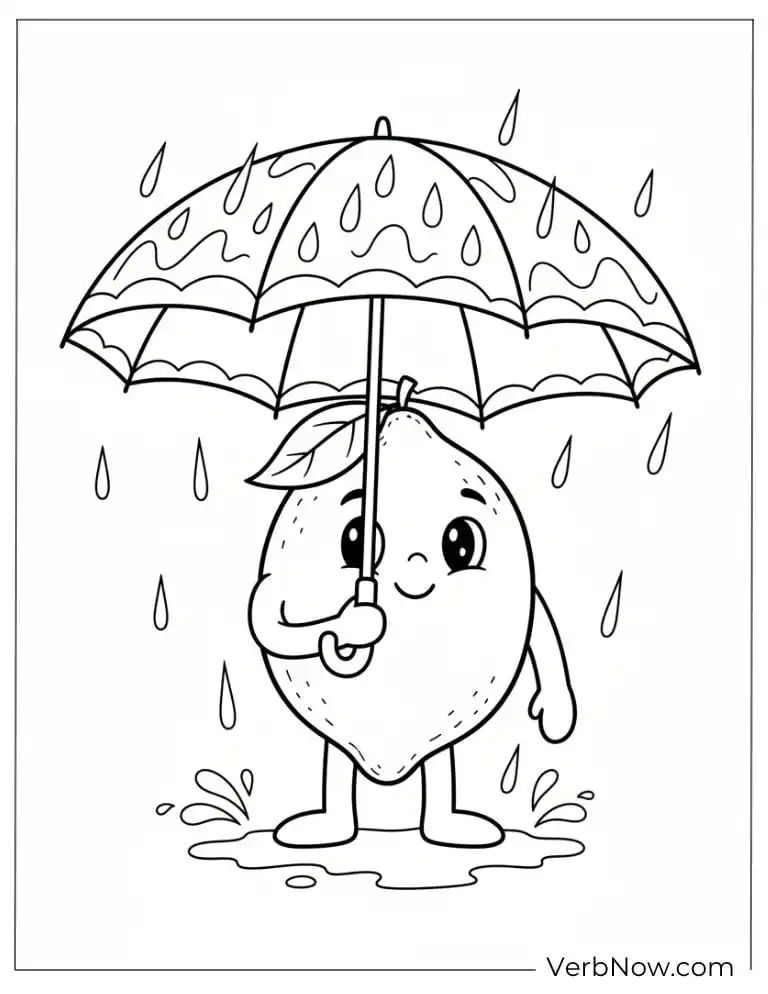 22 Free Lemon Coloring Pages For Kids (Printable PDF) lemon coloring page 21 of 22 — free printable, US Letter