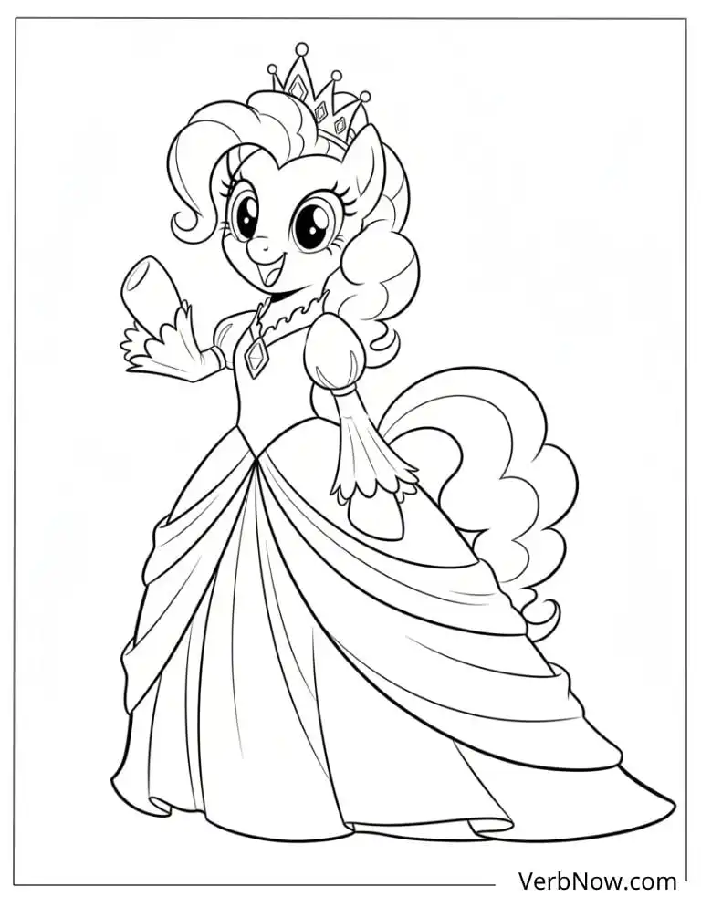 My Little Pony Princess Rarity Coloring Page
