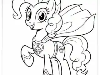 Pinkie pie coloring pages 7