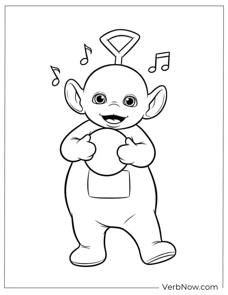 22 Free Teletubbies Coloring Pages For Fun (Printable PDF) Teletubby Tinky Winky Coloring Page