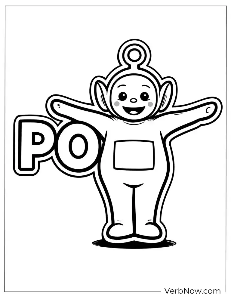 22 Free Teletubbies Coloring Pages For Fun (Printable PDF) Po Teletubbies Coloring Page Printable