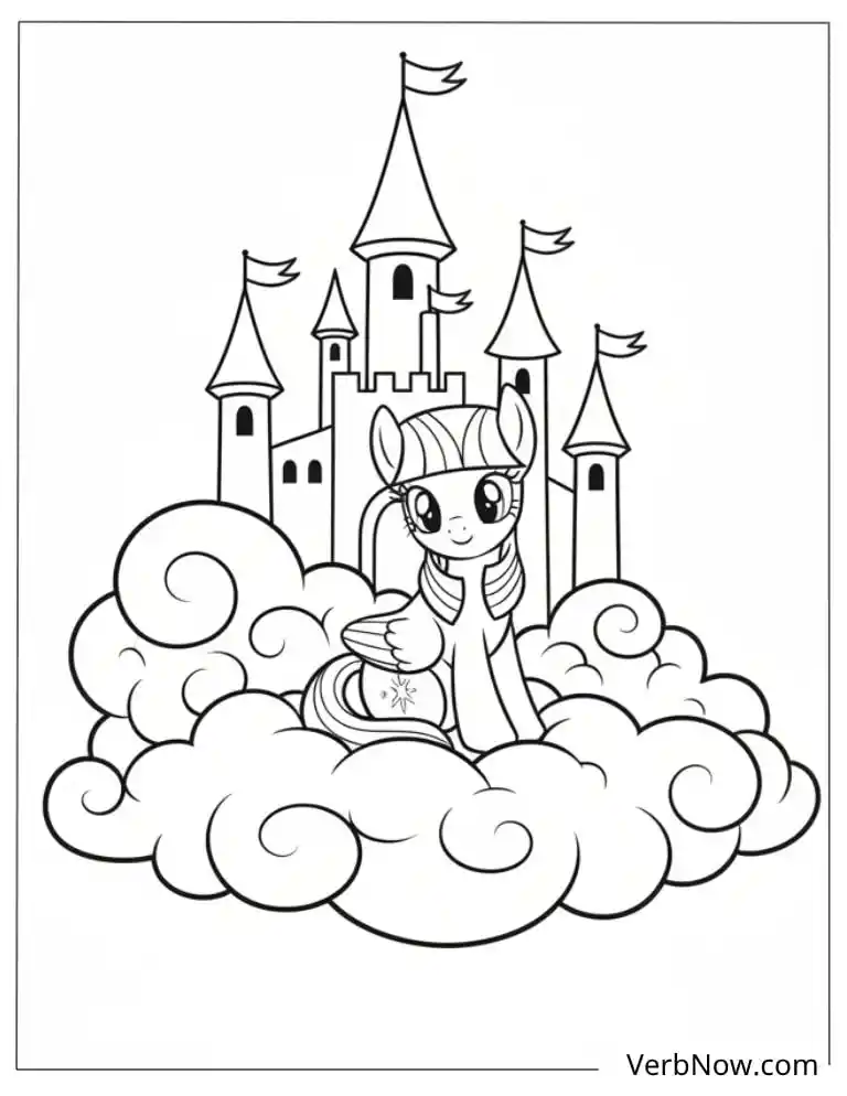 22 Twilight Sparkle Coloring Pages For Fun (Printable PDF) MLP Twilight Sparkle Castle Coloring Page