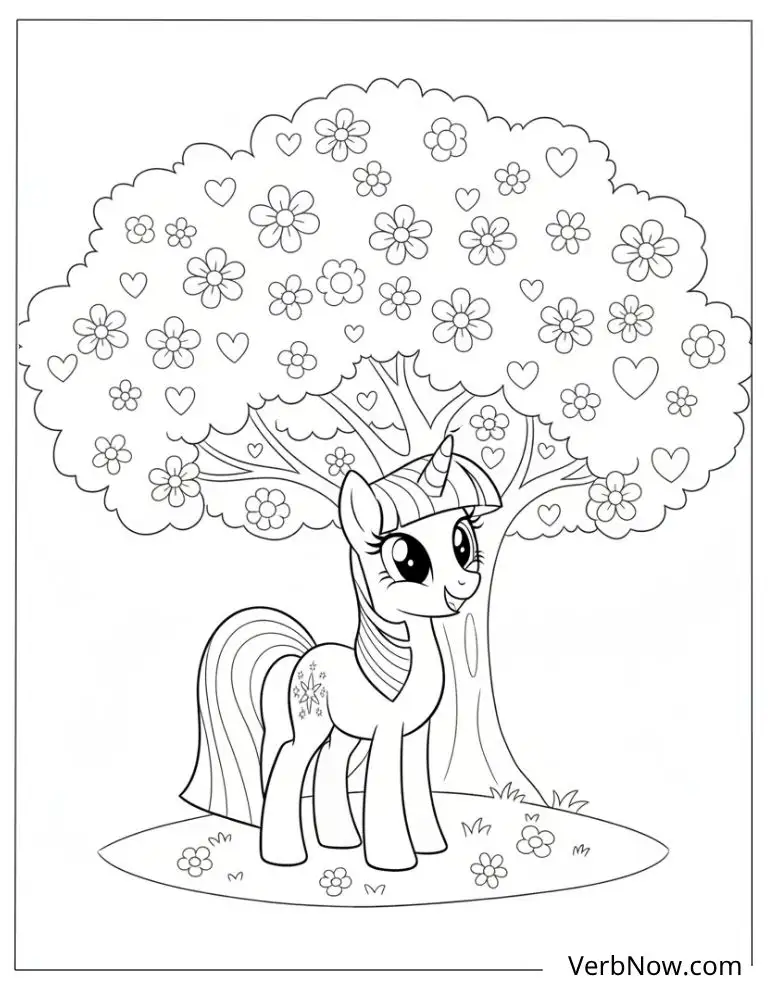 22 Twilight Sparkle Coloring Pages For Fun (Printable PDF) My Little Pony Twilight Sparkle Coloring Page