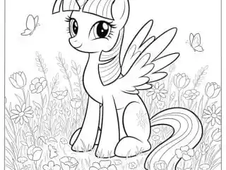 Twilight sparkle coloring pages 6