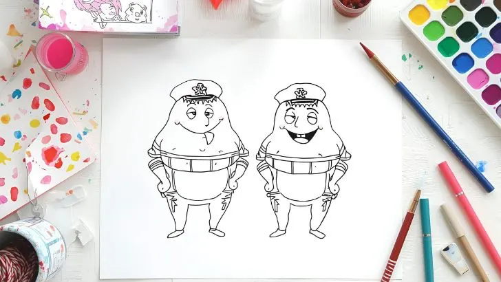 captain underpants coloring sheets
