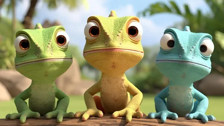 chameleon coloring sheets