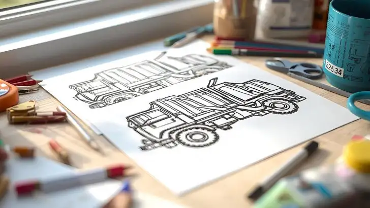 24 Garbage Truck Coloring Pages For Fun (Printable PDF) garbage truck coloring sheets
