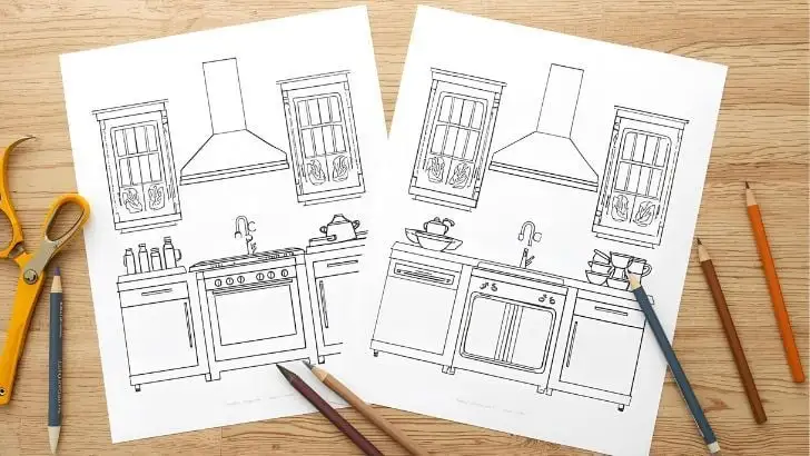 22 Free Kitchen Coloring Pages For Kids (Printable PDF) kitchen coloring sheets