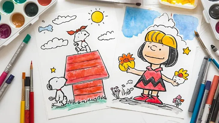 peanuts coloring sheets