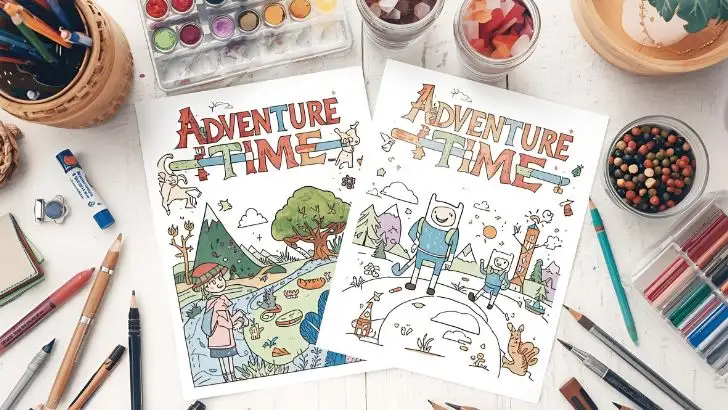 printable adventure time coloring pages
