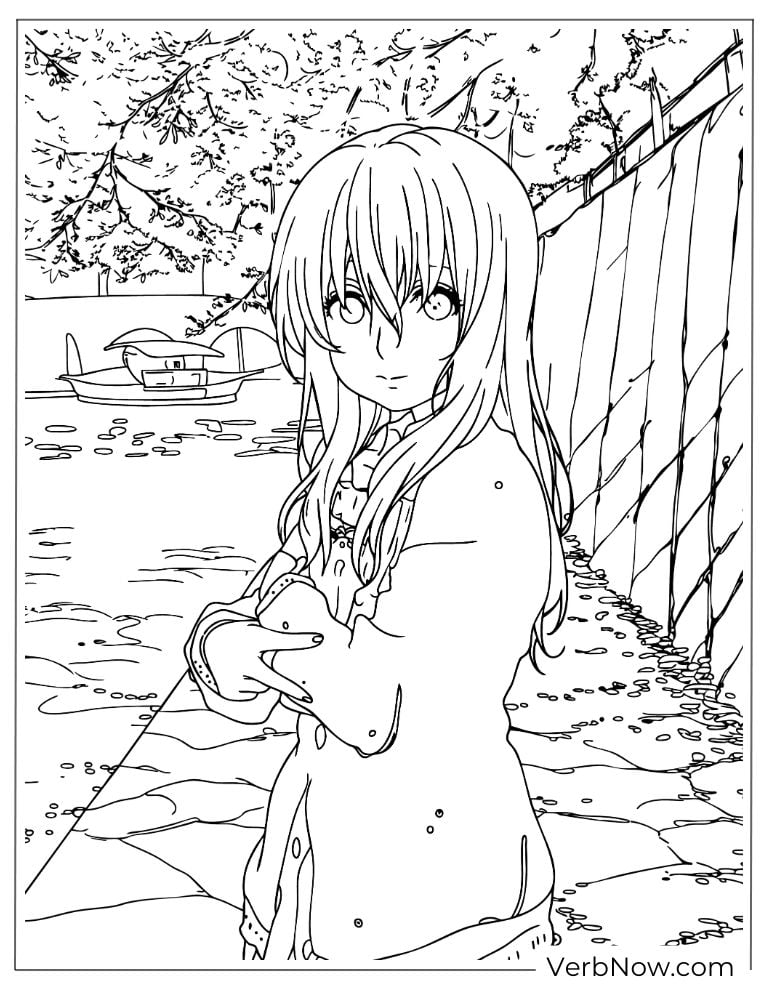 22 Free A Silent Voice Coloring Pages (100% Printable PDF) Shoko Nishimiya A Silent Voice Coloring Page