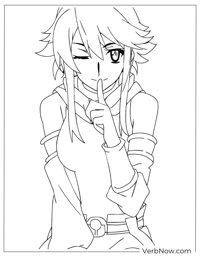 Akame Ga Kill coloring page 11 of 22 &mdash; free printable, US Letter