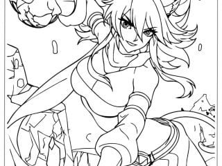 Akame ga Kill Coloring Pages 14