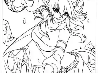 Akame ga Kill Coloring Pages 14