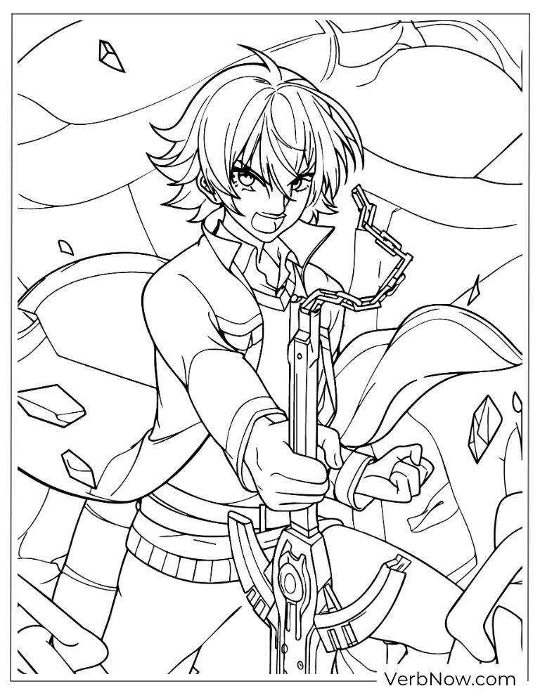 Akame Ga Kill coloring page 21 of 22 &mdash; free printable, US Letter