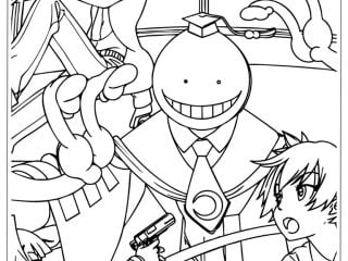 Assassination Classroom Coloring Pages 22