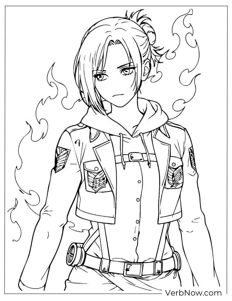 22 Free Beyblade Coloring Pages (100% Printable PDF) Annie Leonhart Attack on Titan Coloring Page