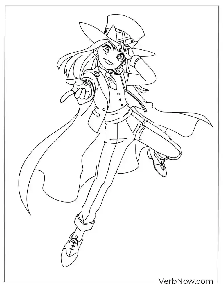 22 Free Beyblade Coloring Pages (100% Printable PDF) Anime Magician Phantom Thief Coloring Page