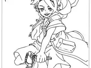 Beyblade coloring page 3 of 22 — free printable, US Letter