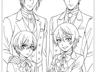 Black Butler Coloring Pages 6