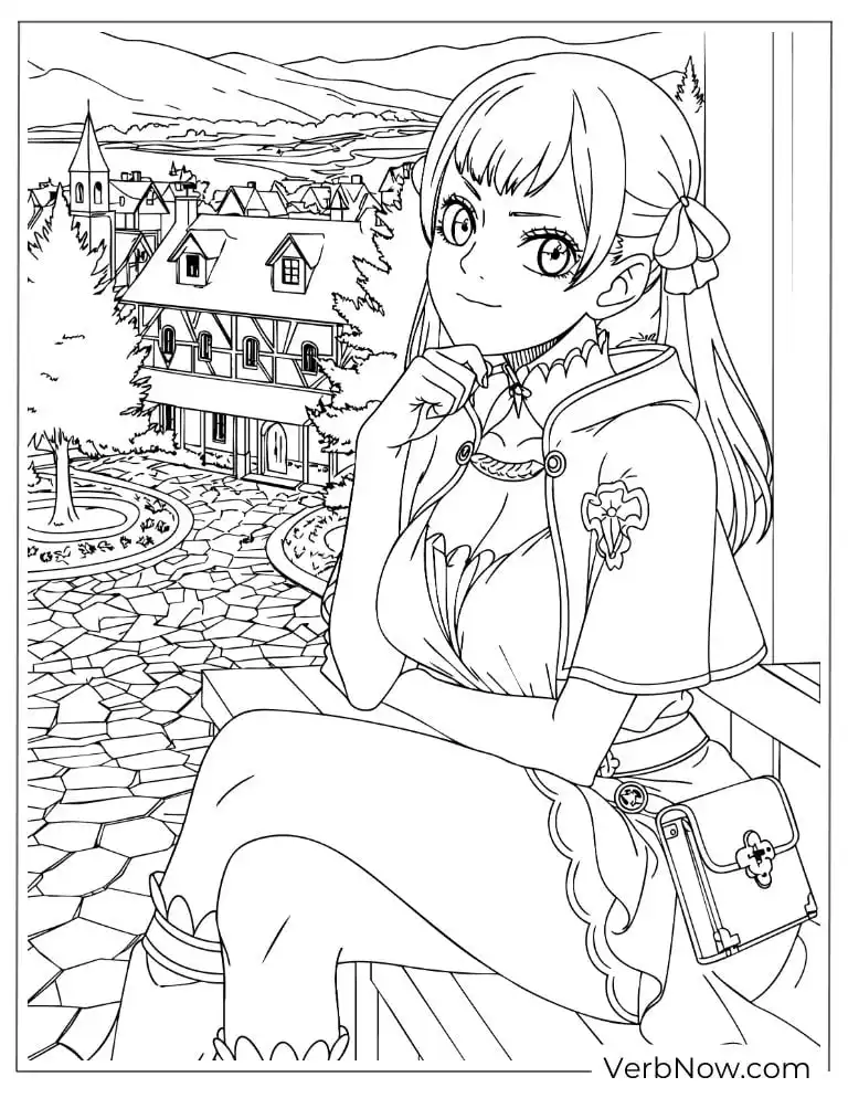 22 Free Black Clover Coloring Pages For Kids (Printable PDF) Noelle Silva Black Clover Coloring Page
