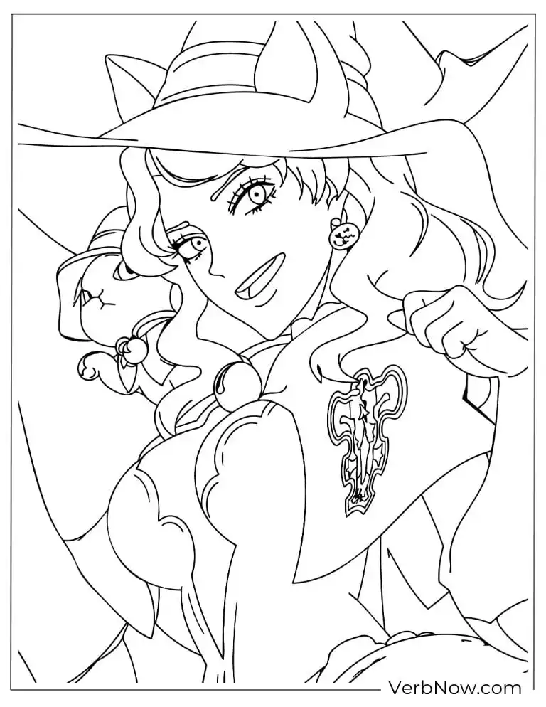22 Free Black Clover Coloring Pages For Kids (Printable PDF) Vanessa Enoteca Witch Coloring Page Black Clover