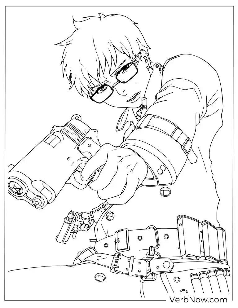Yukio Okumura aiming his gun confidently