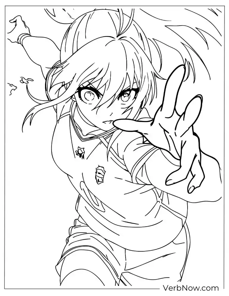 22 Free Blue Lock Coloring Pages (100% Printable PDF) Hyoma forward energetically during a match